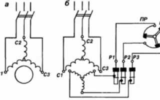 Характеристика однофазного асинхронного двигателя к однофазной сети