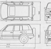 Тойота РАВ 4 2017 размеры кузова габариты